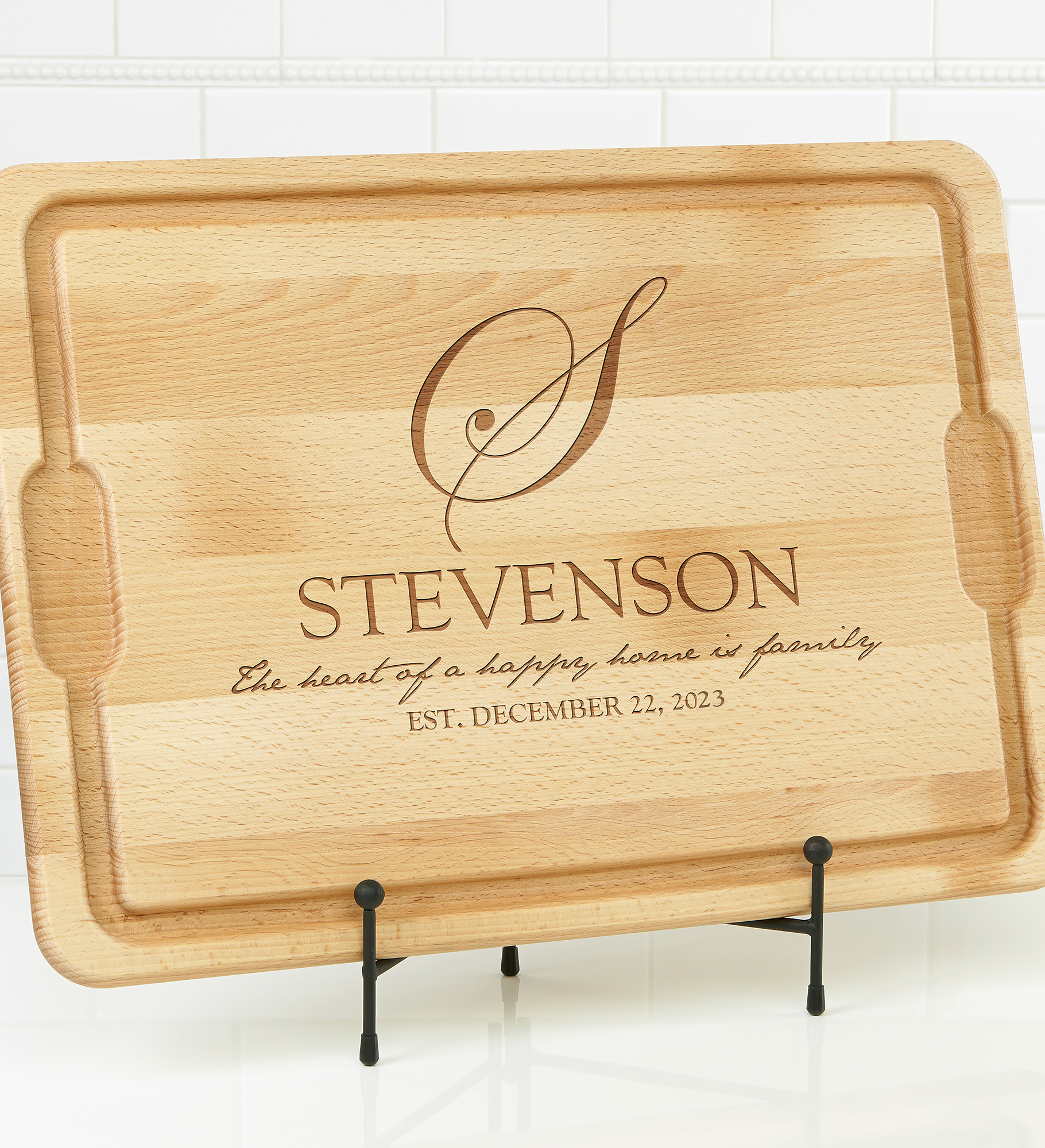 Heart Of Our Home Personalized Maple Cutting Boards